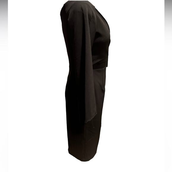 Bardot Crossover Top Bell Sleeves Black Size 6 NWT - Picture 6 of 8